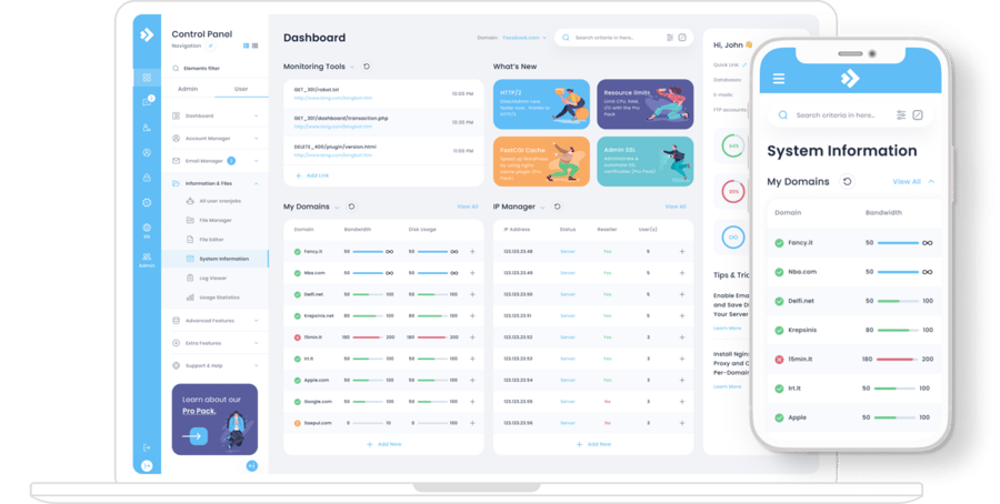 DirectAdmin Dashboard